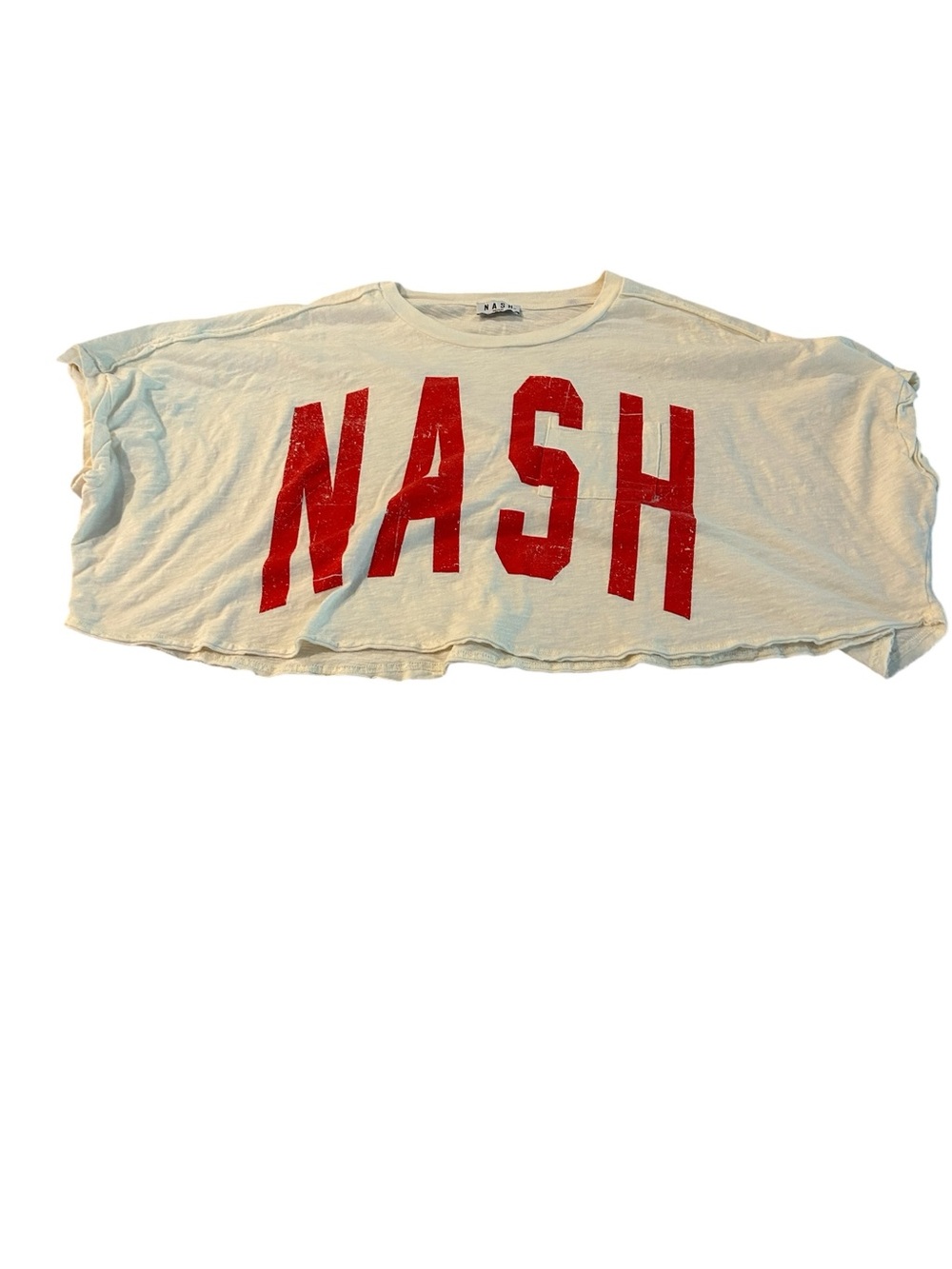 NASH Red Letter Crop Tee -